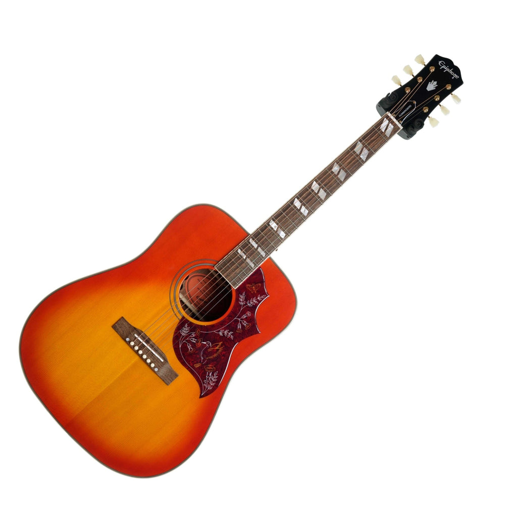 Epiphone Inspired By Gibson Hummingbird Electro Acoustic, Cherry