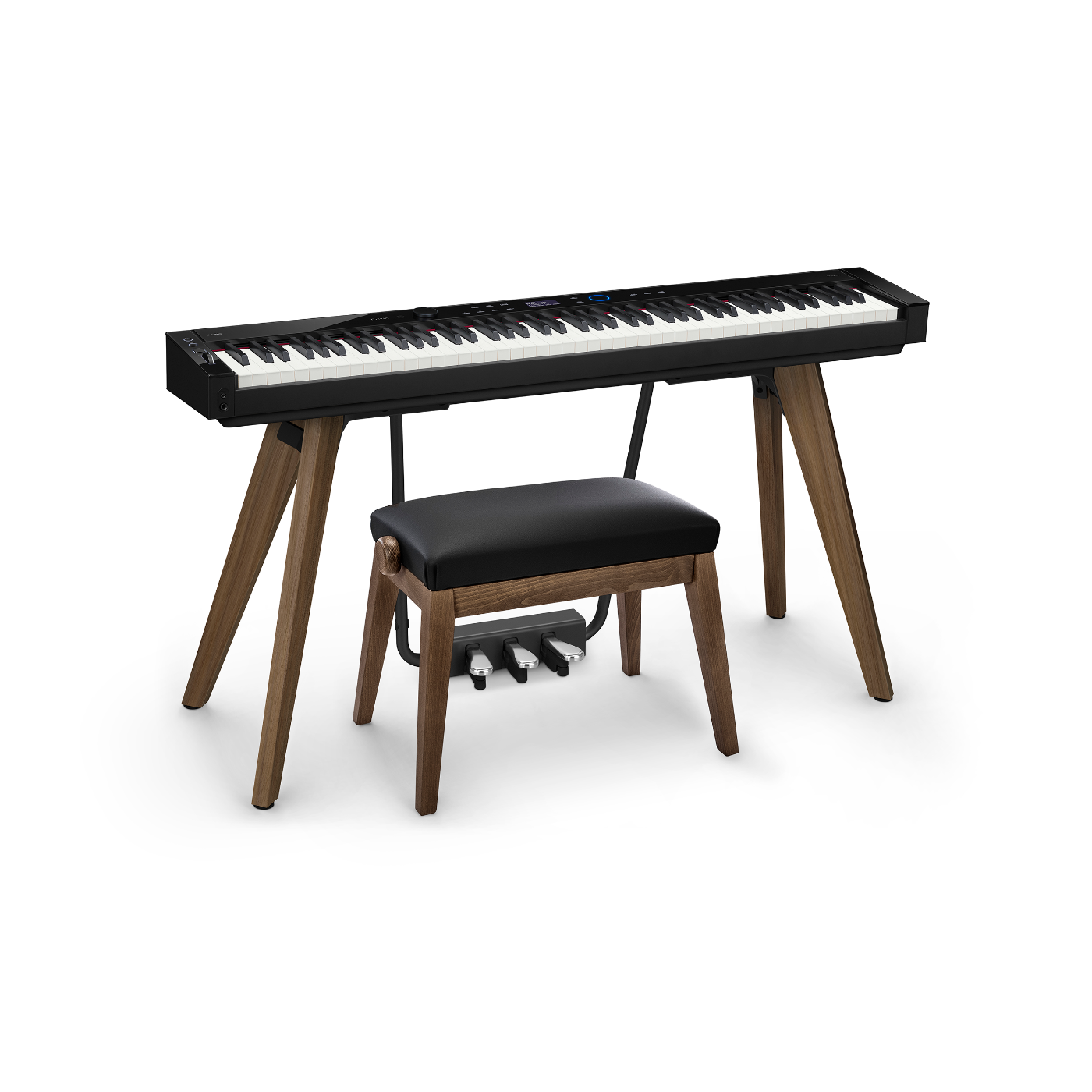 Casio Privia PX S7000 Digital Piano with Wooden Keys Black with FREE Hidrau Adjustable Bench