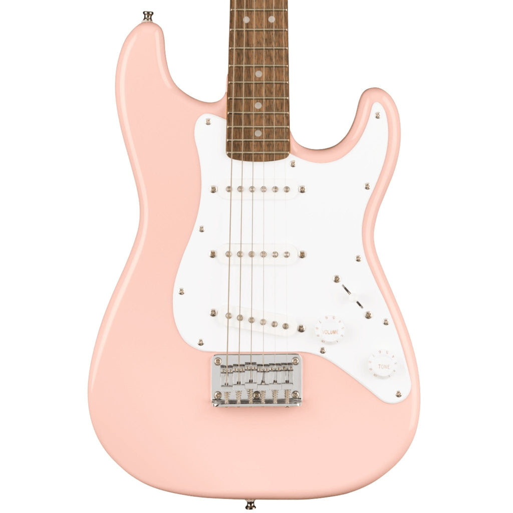 Squier Mini Strat Laurel Shell Pink Guitar | Bonners Music