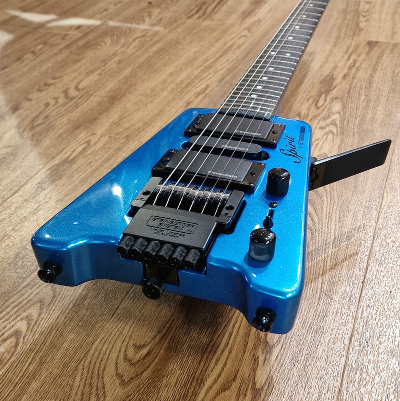 Second Hand Steinberger Spirit Pro; Blue ; Serial No 20011530523 | Bonners  Music