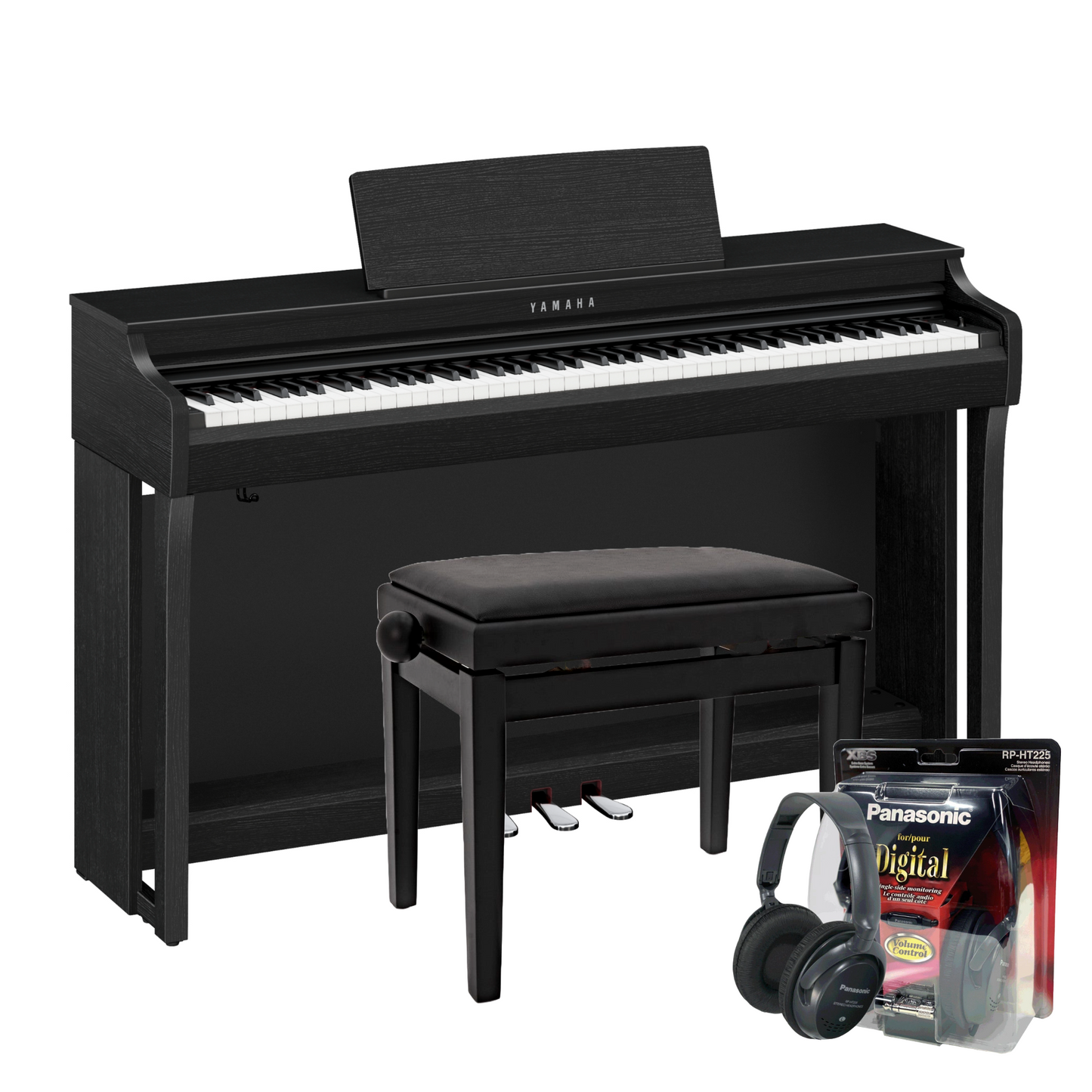 Yamaha CLP825B Black Digital Piano Value Package