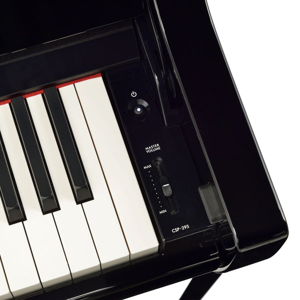 Yamaha CSP295 Digital Smart Piano; Polished White | Bonners Music