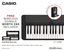 Casio CT-S1 Portable Piano Keyboard; Black with FREE WU-BT10 Bluetooth Adaptor