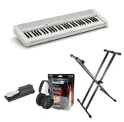 Casio CT-S1 Digital Piano; White Value Package with FREE WU-BT10 Bluetooth Adaptor