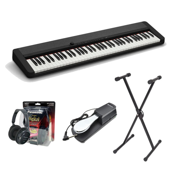 Casio CT S1 76 Key Black Portable Piano Value Package with FREE WU BT10 Bluetooth Adaptor Bonners Music