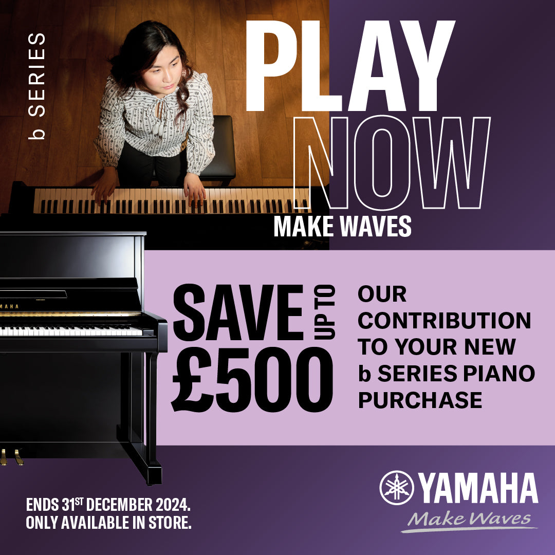 Yamaha B2 Upright Piano; Polished Ebony | ADDITIONAL £400 DISCOUNT OFFER