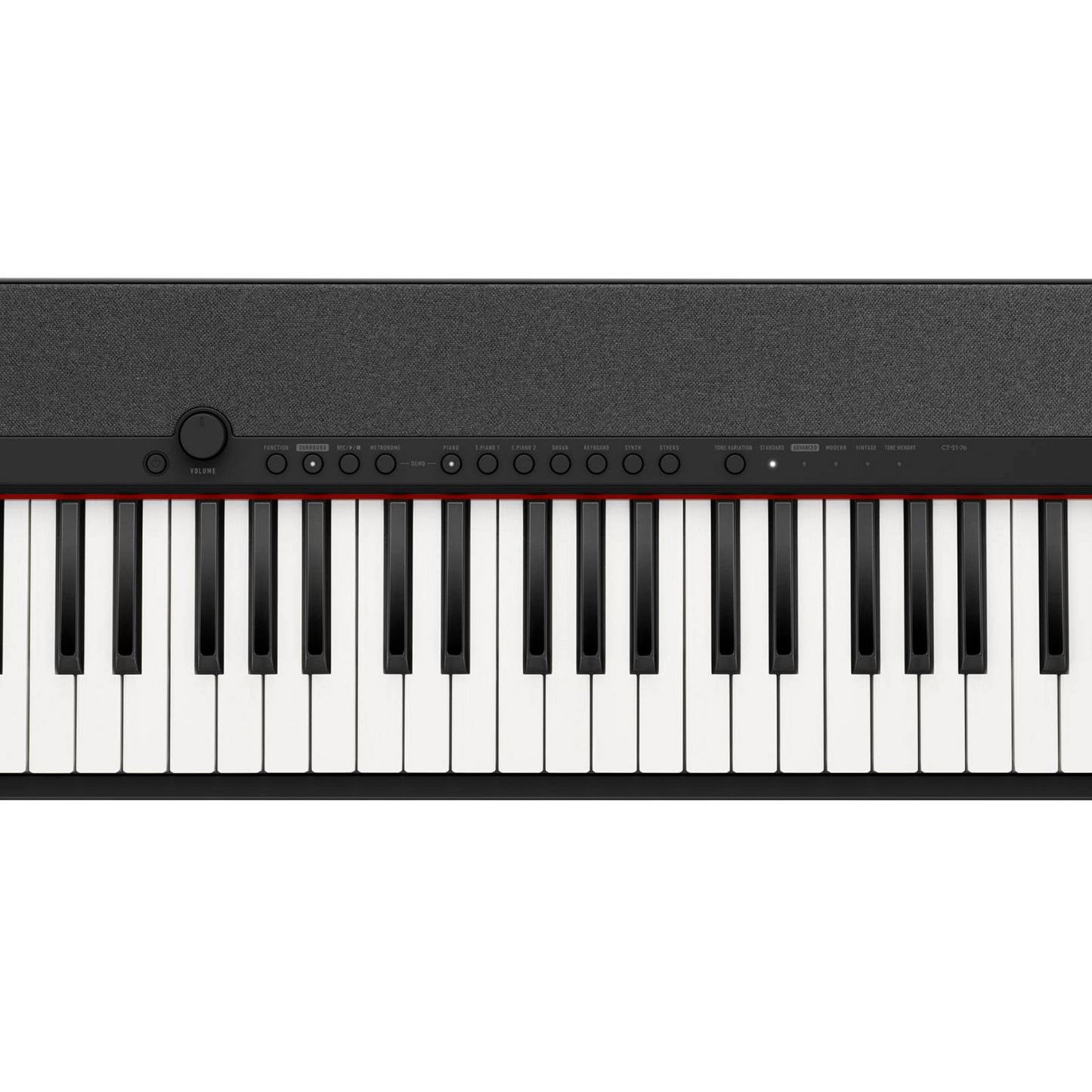 Casio CT-S1 76 Key Black Piano Bundle with WU-BT10 Bluetooth Adaptor