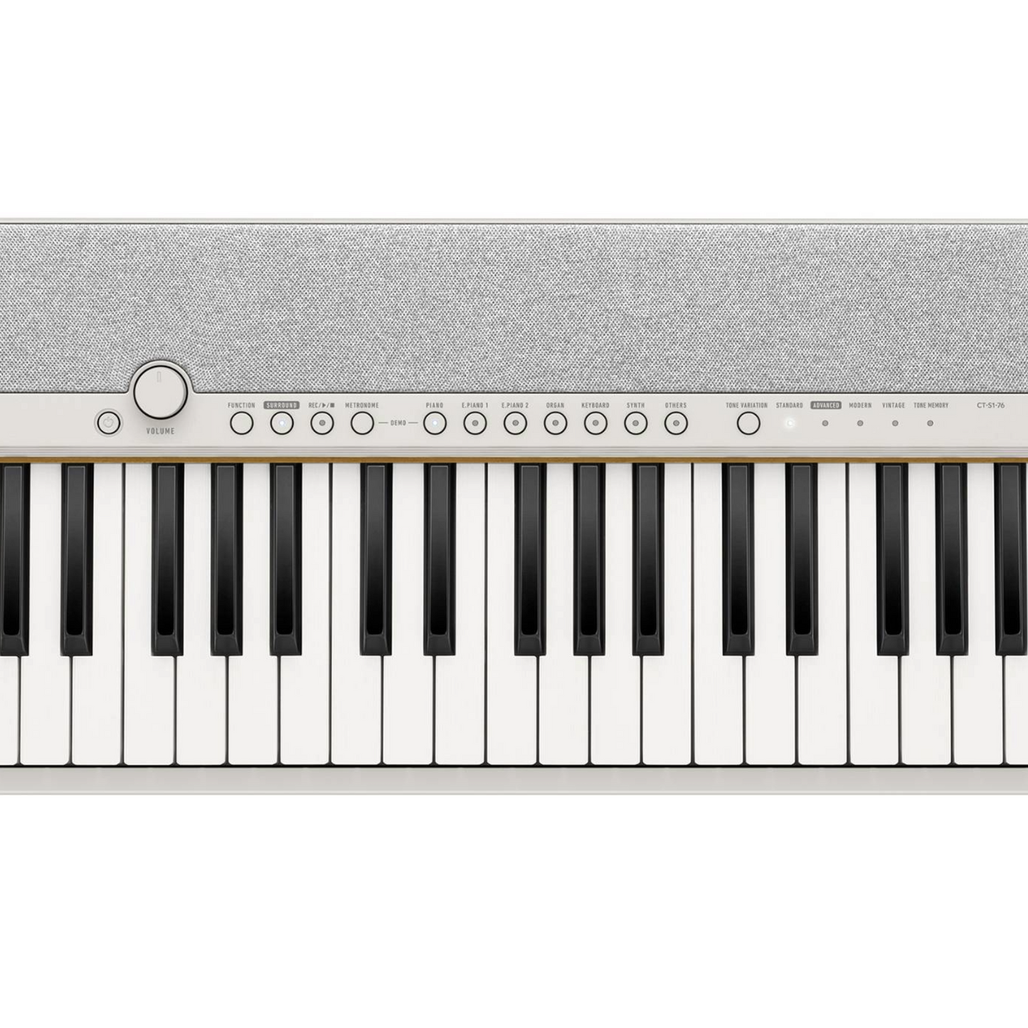 Casio CT-S1 76 Key Portable Piano Keyboard; White with FREE WU-BT10 Bluetooth Adaptor