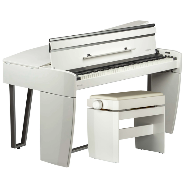 Dexibell H10MG Mini Digital Grand Piano; Polished White Package Including Branded Stool