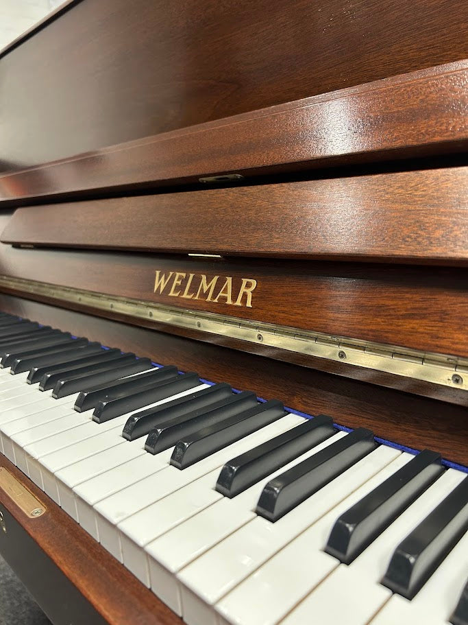 Welmar 112 Upright Piano; Satin Walnut: Serial No: 109246 | Second Hand