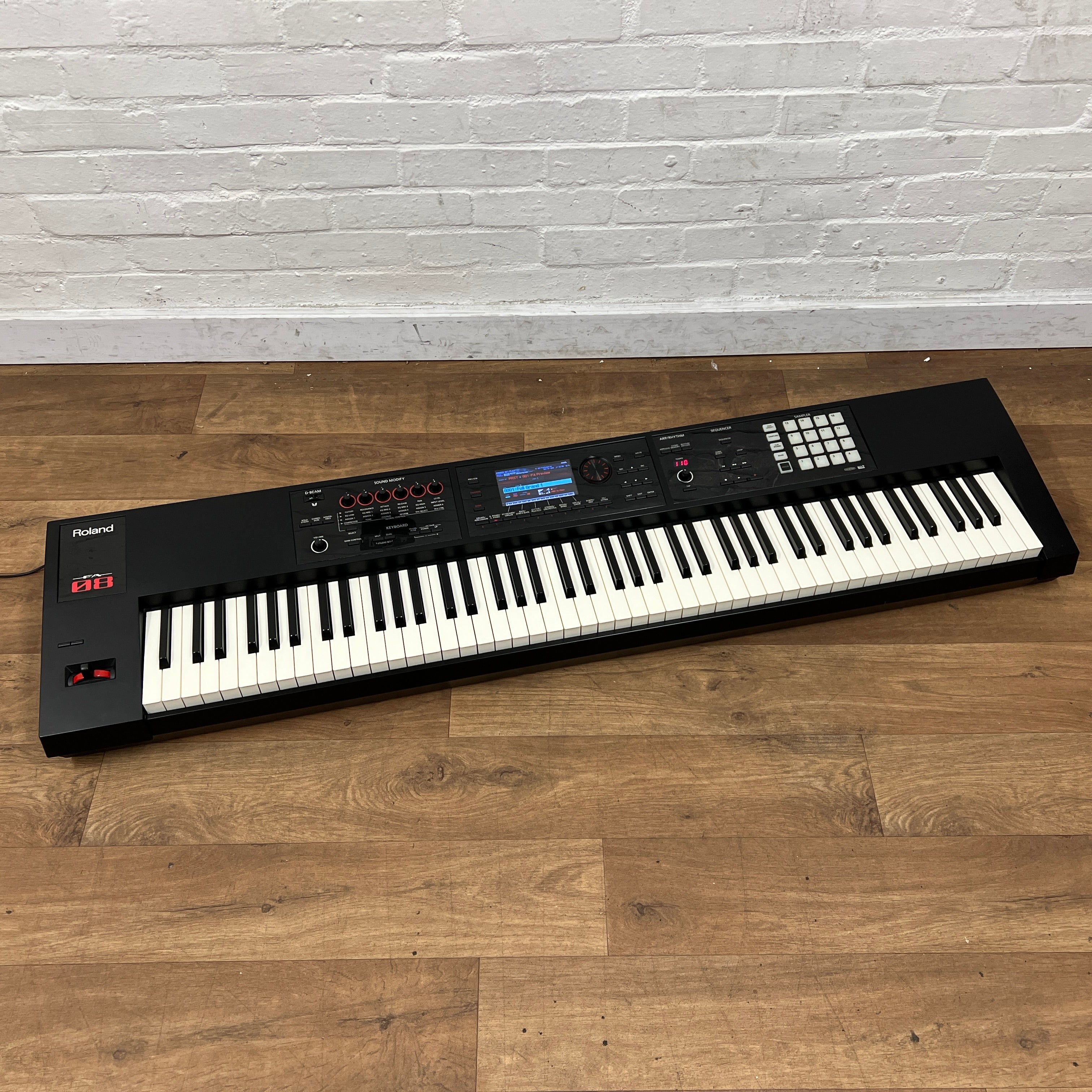 Second Hand Roland FA08 Synthesizer Serial No: Z9D2178 