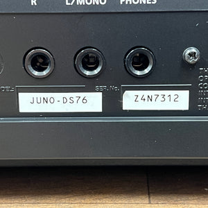 Second Hand Roland JUNO DS76 Keyboard: Serial No: Z4N7312