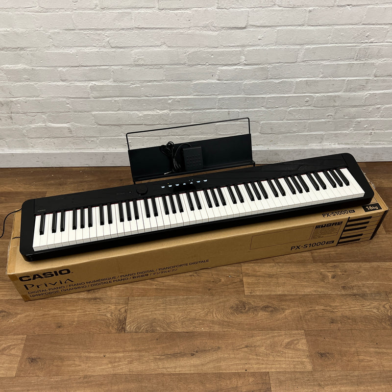 Second Hand Casio PX-S1000 Digital Piano With SP34 Pedal; Black: Serial No:  946ADC599001494BBA | Bonners Music