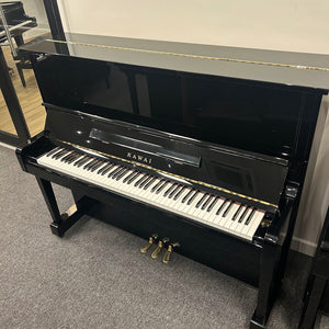 Second Hand Kawai NS10 Upright Piano in Polished Ebony Serial No: 2177145