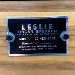 Second Hand Leslie 122H Heritage 40 Watts Tube Amp Rotary Speaker