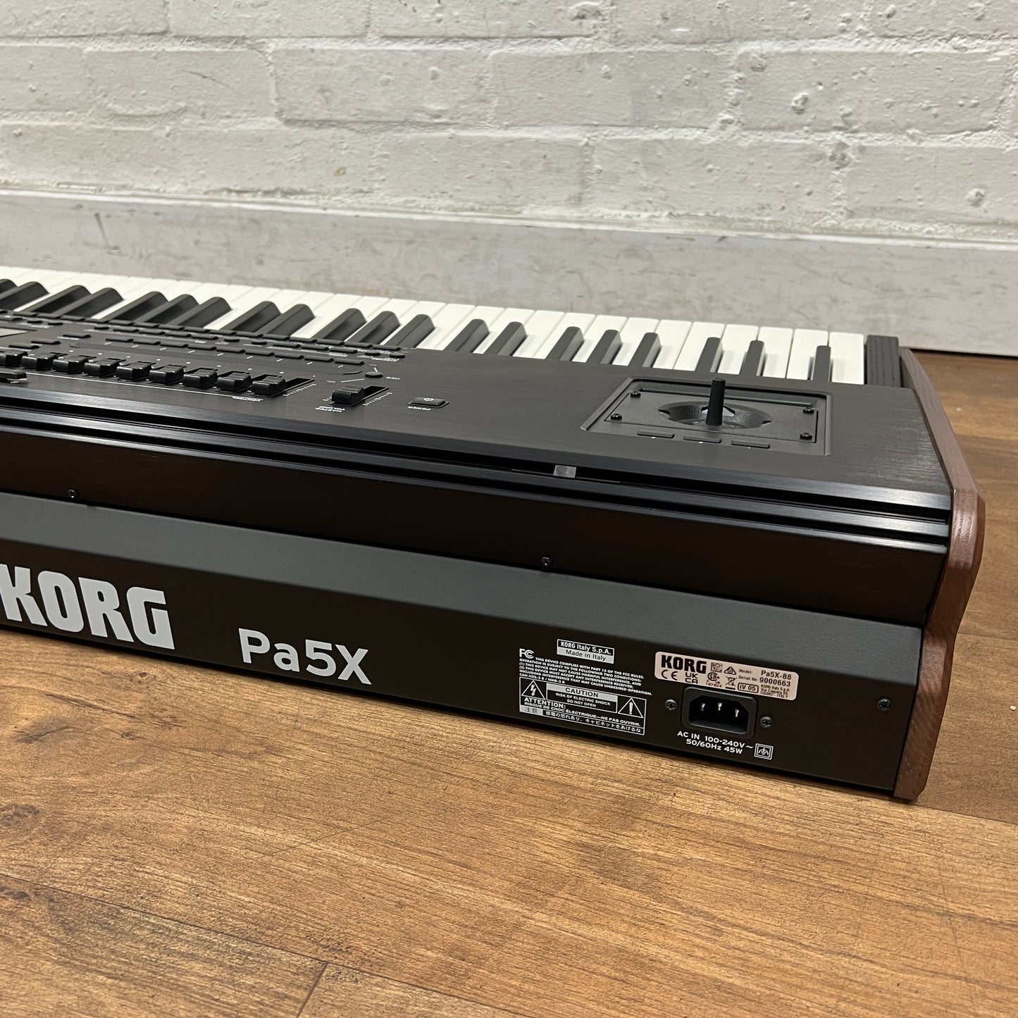 Second Hand Korg Pa5X 88 Note Arranger Workstation Keyboard: Serial No: 9000663