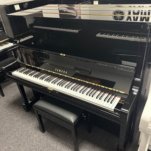 Second Hand Yamaha U3 Upright Piano in Polished Ebony: Serial No: M3296641
