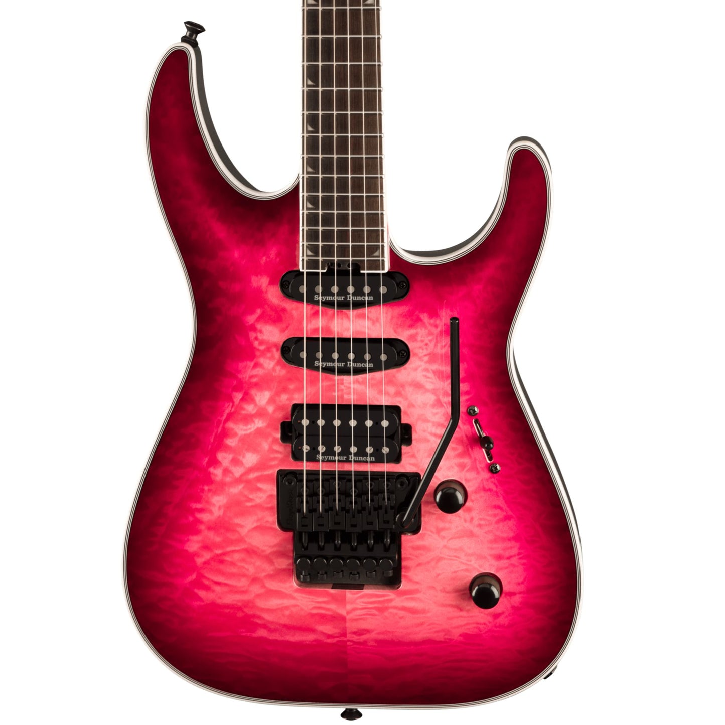 Jackson Pro Plus Series Soloist SLA3Q Electric Guitar; Fuschia Burst