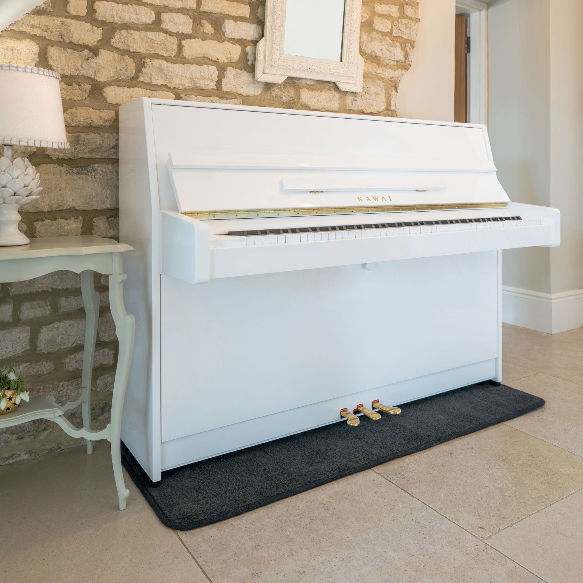 Kawai upright piano on sale white 1151