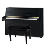 Kawai K15 ATX3-L Anytime Silent Upright Piano; Black Polished