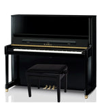 Kawai K600 Upright Piano; Polished Ebony