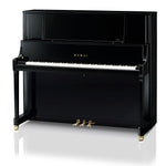 Kawai K700 Upright Piano; Polished Ebony | Bonners Music