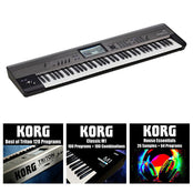 Korg Krome EX73 Expanded Music Workstation | Incl M1, Triton, & House Essentials Sounds Download