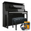 Roland LX9 Digital Piano Concert Package; Polished Ebony