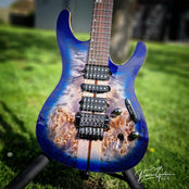 Ibanez S1070PBZ-CLB Electric Guitar; Celurean Blue Burst