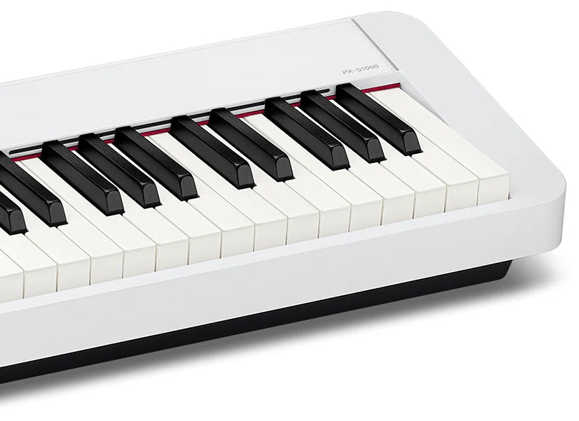 Casio PX-S1100 Portable Digital Piano; White Stand & Bench Bundle