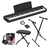 Yamaha P225 Black Piano Value Package | Additional £50 Cashback After Purchase