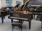 Feurich 2019 Model 179 Grand Piano; Polished Ebony with Height-Adjustable Piano Stool: Serial No: F27899