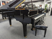 Feurich 2019 Model 179 Grand Piano; Polished Ebony with Height-Adjustable Piano Stool: Serial No: F27899