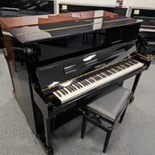 Yamaha P121G Silent Upright Piano in Polished Ebony; Serial No: E339606 | Second Hand