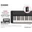 Casio CT-S1 76 Key Black Portable Piano Value Package with FREE WU-BT10 Bluetooth Adaptor