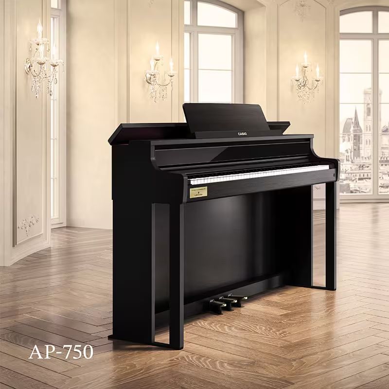 Casio AP750 Digital Piano Value Package; Black with FREE Sennheiser HD-560S Headphones