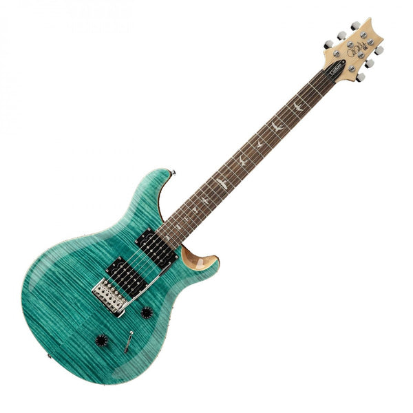 PRS SE Custom 24 Electric Guitar Turquoise Quilt Bonners Music