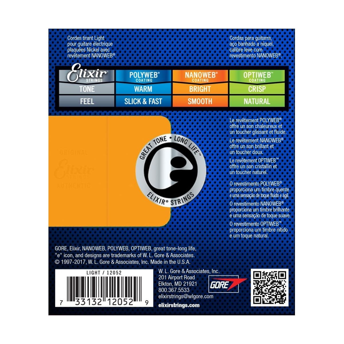 Elixir Nanoweb 10-46 Electric Guitar Strings