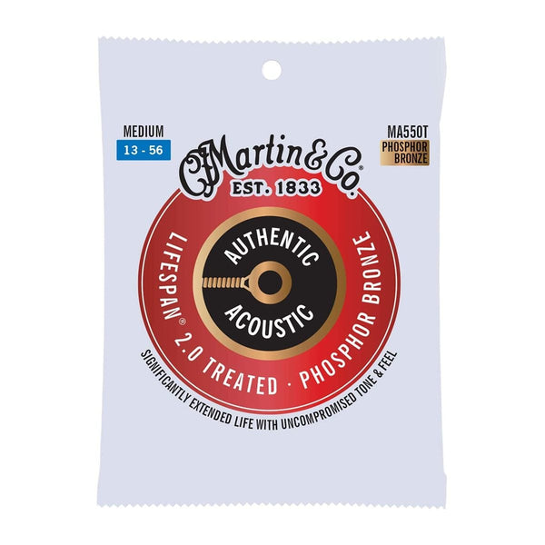 Martin Authentic Acoustic Lifespan 2.0 Medium 13 56 Guitar String