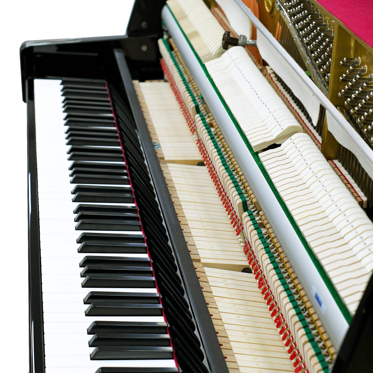 Yamaha B1 Upright Piano; Polished White