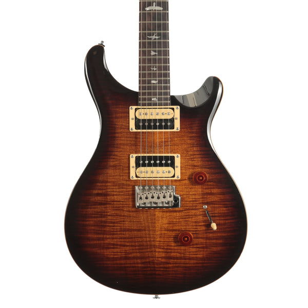 PRS SE CUSTOM 24 Black Gold Sunburst Electric Guitar | Bonners Music