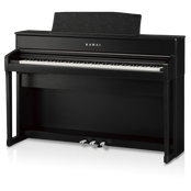 Kawai CA701 with Piano Stool & Kawai SH9 Headphones; Satin Black