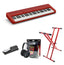 Casio CT-S1 Digital Piano; Red Value Package With Red Stand