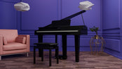 Roland GP3 Digital Compact Grand Piano; Polished Ebony