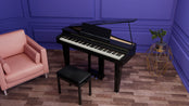 Roland GP3 Digital Compact Grand Piano; Polished Ebony