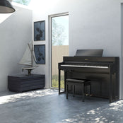 Roland HP702 Digital Piano; Charcoal Black