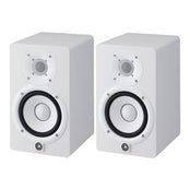 Yamaha HS8 Studio Monitor Speakers Pair; White With FREE Jack Cables & TW-E3B Earbuds Offer