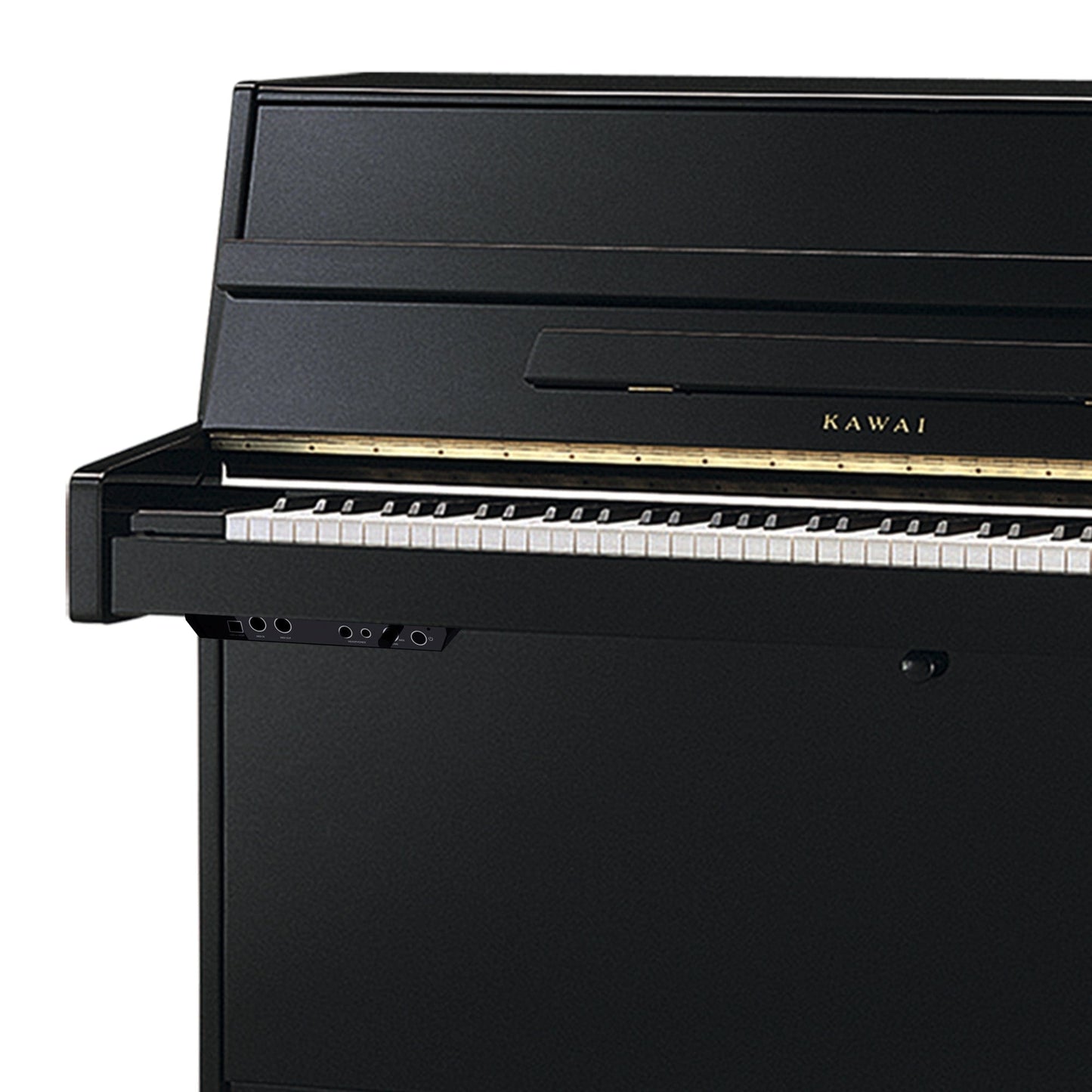 Kawai K15 ATX3-L Anytime Silent Upright Piano; Black Polished