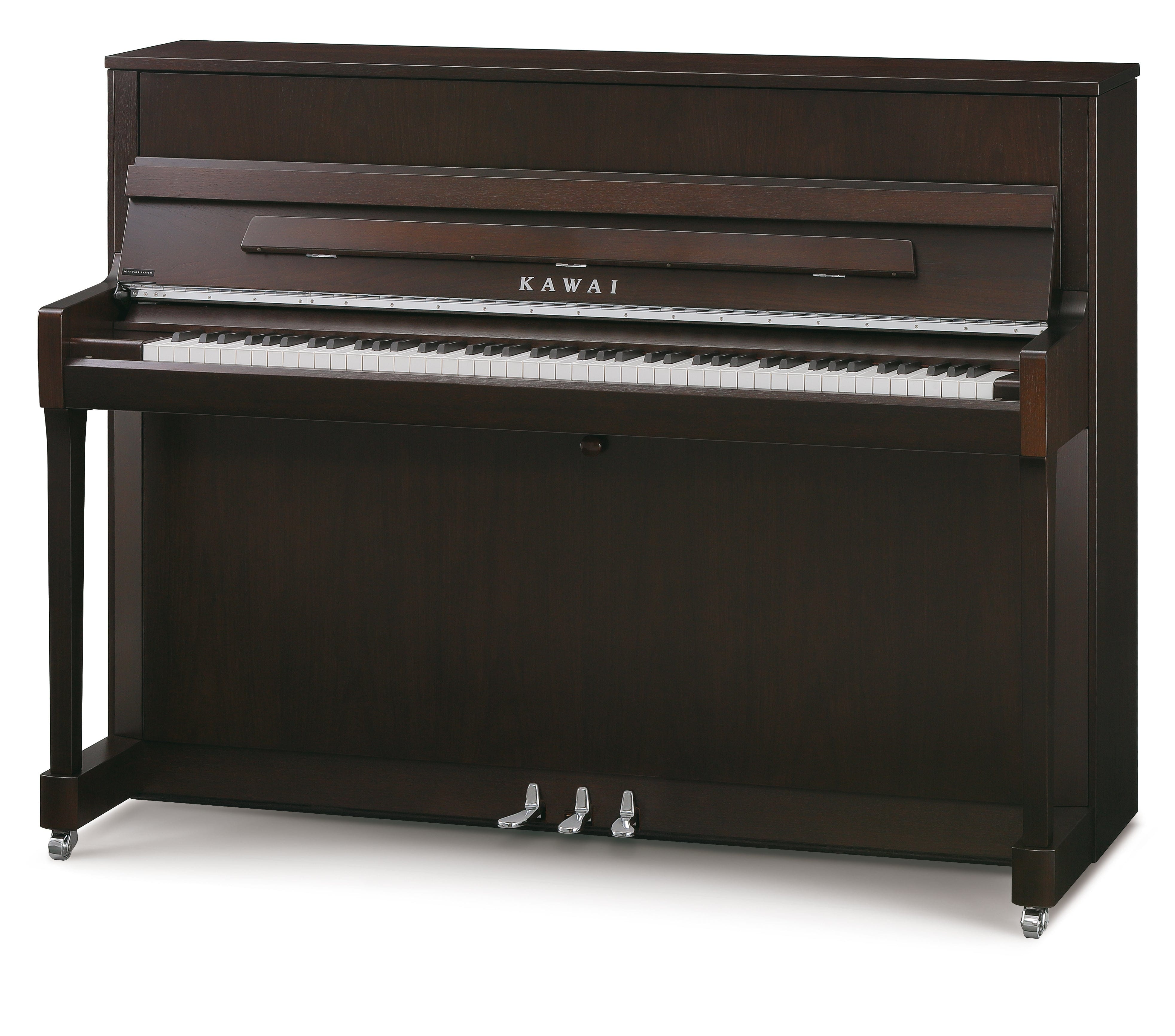 Kawai K200 Upright Piano; Dark Walnut & Silver Fittings | £500 EXTRA  DISCOUNT AT CHECKOUT | Bonners Music