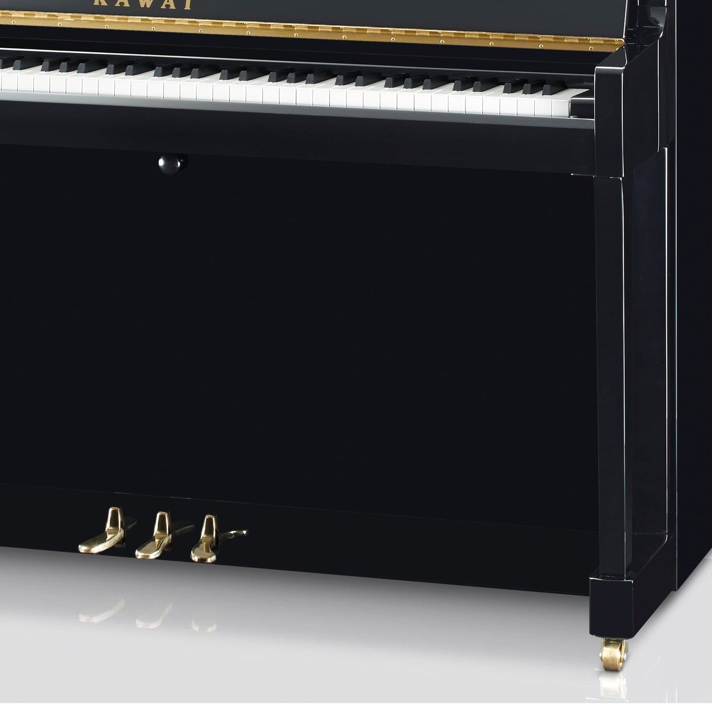 Kawai K200 Upright Piano; Polished Ebony